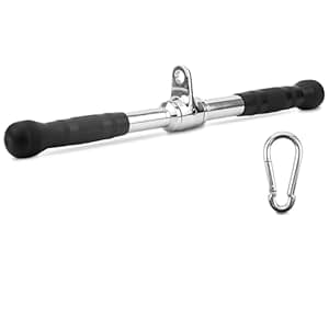 Yes4All Double D Row Handle Cable Attachment for Weight Workout, Cable Machine Accessories for Home Gym, LAT Pull Down V Bar with Capacity Up to 880LBS